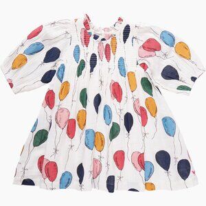 Pink Chicken Gauzey Balloon Bubble Sleeve Dress